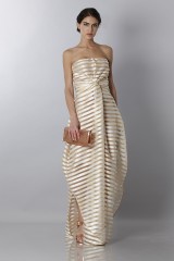 Drexcode - Abito bustier oro con trasparenze - Vionnet - Noleggio - 5