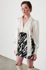 Drexcode - Completo camicia e minigonna stampa zebra - Redemption - Vendita - 1
