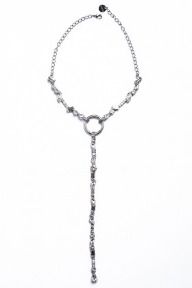 Bodychain argento e cristalli - Sereluz - Noleggio Drexcode - 1