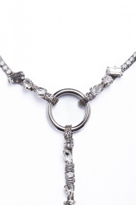 Bodychain argento e cristalli - Sereluz - Noleggio Drexcode - 2