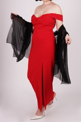 Stola nera - Alberta Ferretti - Noleggio Drexcode - 2
