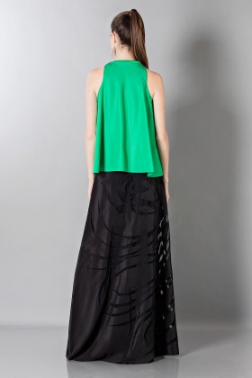 Gonna lunga in seta con decori a contrasto - Vionnet - Noleggio Drexcode - 2