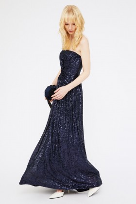 Abito paillettes notte - Halston - Noleggio Drexcode - 1