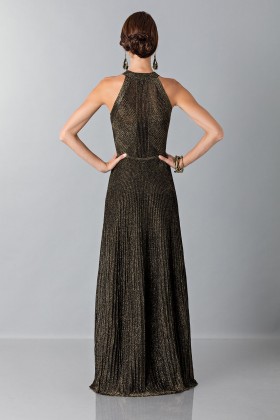Abito nero con trame oro - Vionnet - Noleggio Drexcode - 2