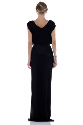 Abito lungo con inserto in pelle - Vionnet - Noleggio Drexcode - 2