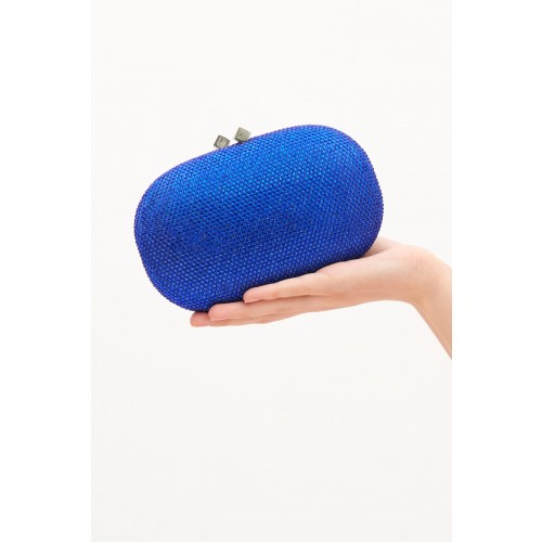 Noleggio Abbigliamento Firmato - Clutch swarovski blu - Anna Cecere - Drexcode -1