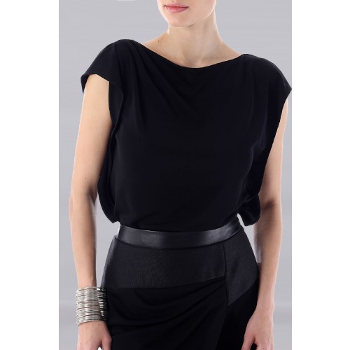 Vendita Abbigliamento Usato FIrmato - Abito lungo con inserto in pelle - Vionnet - Drexcode -8