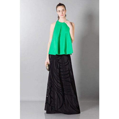 Noleggio Abbigliamento Firmato - Gonna lunga in seta con decori a contrasto - Vionnet - Drexcode -1