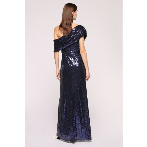 Noleggio Abbigliamento Firmato - Abito in paillettes con spacco - Badgley Mischka - Drexcode -3