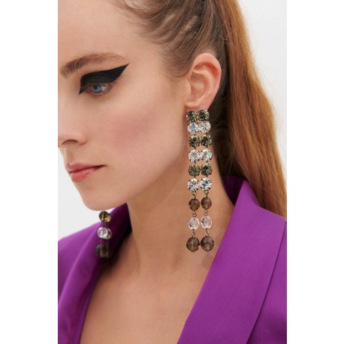 Noleggio Abbigliamento Firmato - Orecchini in metallo e strass - Sharra Pagano - Drexcode -2