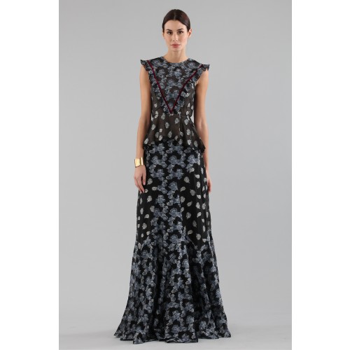 Noleggio Abbigliamento Firmato - Gonna e top con fantasia broccata - Erdem - Drexcode -14