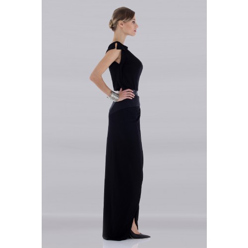 Vendita Abbigliamento Usato FIrmato - Abito lungo con inserto in pelle - Vionnet - Drexcode -7
