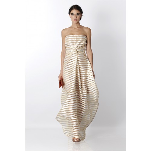Noleggio Abbigliamento Firmato - Abito bustier oro con trasparenze - Vionnet - Drexcode -6