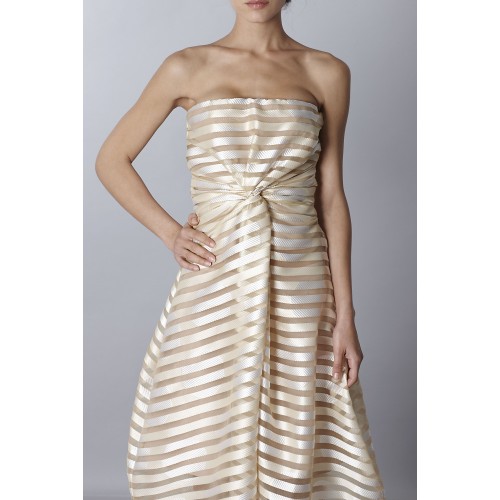 Noleggio Abbigliamento Firmato - Abito bustier oro con trasparenze - Vionnet - Drexcode -4