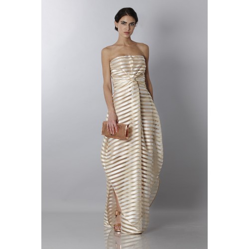 Noleggio Abbigliamento Firmato - Abito bustier oro con trasparenze - Vionnet - Drexcode -5