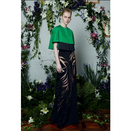 Noleggio Abbigliamento Firmato - Gonna lunga in seta con decori a contrasto - Vionnet - Drexcode -5